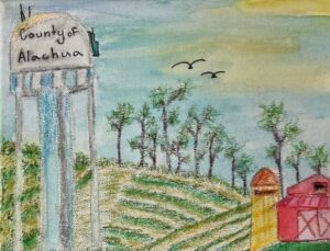 "Farm with Barn and Water Tower" by Ashlyn Guyan